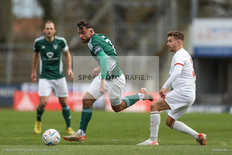 sport, action, Willy-Sachs-Stadion, Schweinfurt, Regionalliga Bayern, März 2024, Fussball, FCS, FCA, FC Augsburg II, BFV, 25. Spieltag, 16.03.2024, 1. FC Schweinfurt 1905 - Bild-ID: 2398448