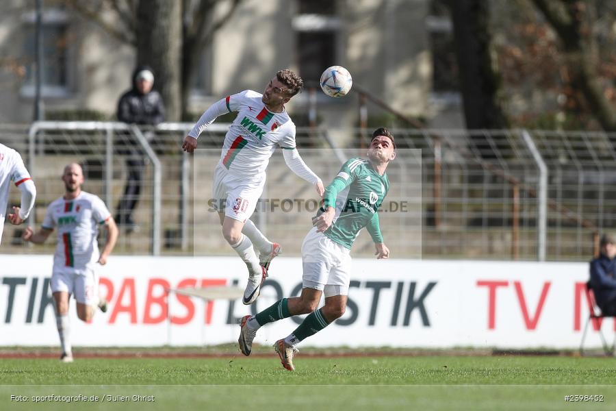 sport, action, Willy-Sachs-Stadion, Schweinfurt, Regionalliga Bayern, März 2024, Fussball, FCS, FCA, FC Augsburg II, BFV, 25. Spieltag, 16.03.2024, 1. FC Schweinfurt 1905 - Bild-ID: 2398452
