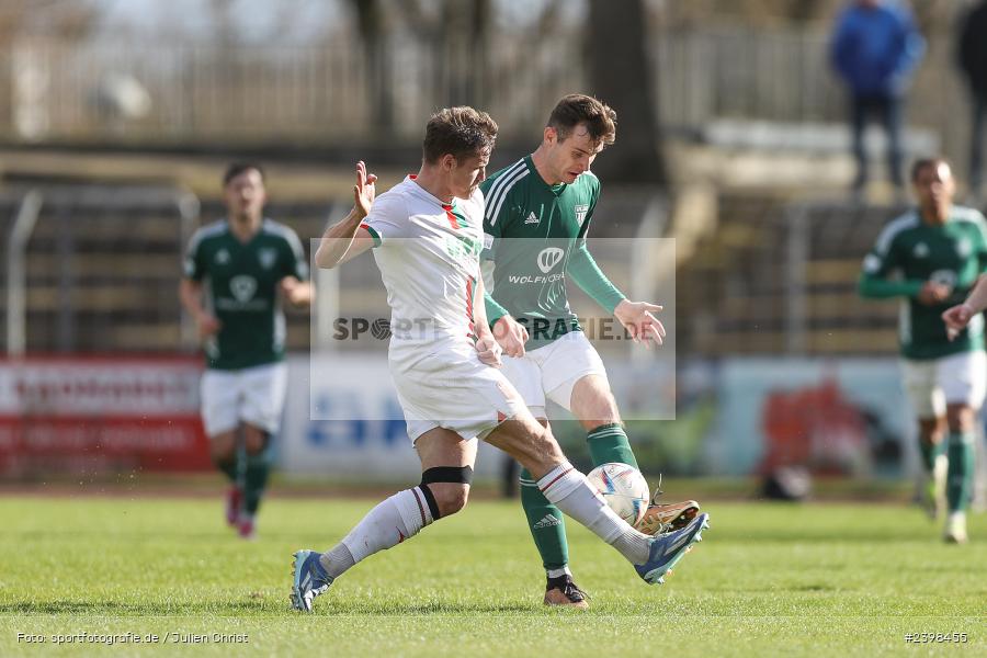 sport, action, Willy-Sachs-Stadion, Schweinfurt, Regionalliga Bayern, März 2024, Fussball, FCS, FCA, FC Augsburg II, BFV, 25. Spieltag, 16.03.2024, 1. FC Schweinfurt 1905 - Bild-ID: 2398455