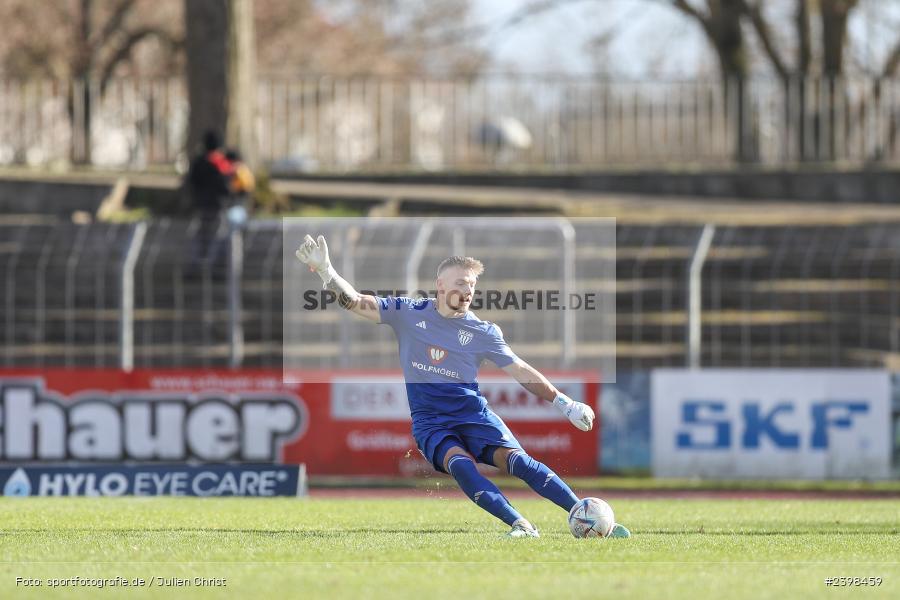 sport, action, Willy-Sachs-Stadion, Schweinfurt, Regionalliga Bayern, März 2024, Fussball, FCS, FCA, FC Augsburg II, BFV, 25. Spieltag, 16.03.2024, 1. FC Schweinfurt 1905 - Bild-ID: 2398459