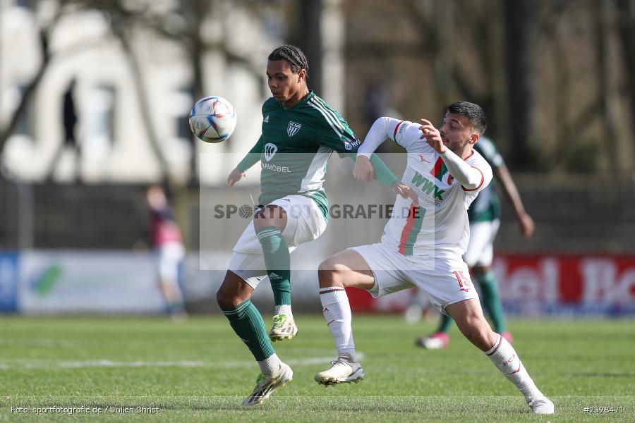 sport, action, Willy-Sachs-Stadion, Schweinfurt, Regionalliga Bayern, März 2024, Fussball, FCS, FCA, FC Augsburg II, BFV, 25. Spieltag, 16.03.2024, 1. FC Schweinfurt 1905 - Bild-ID: 2398471