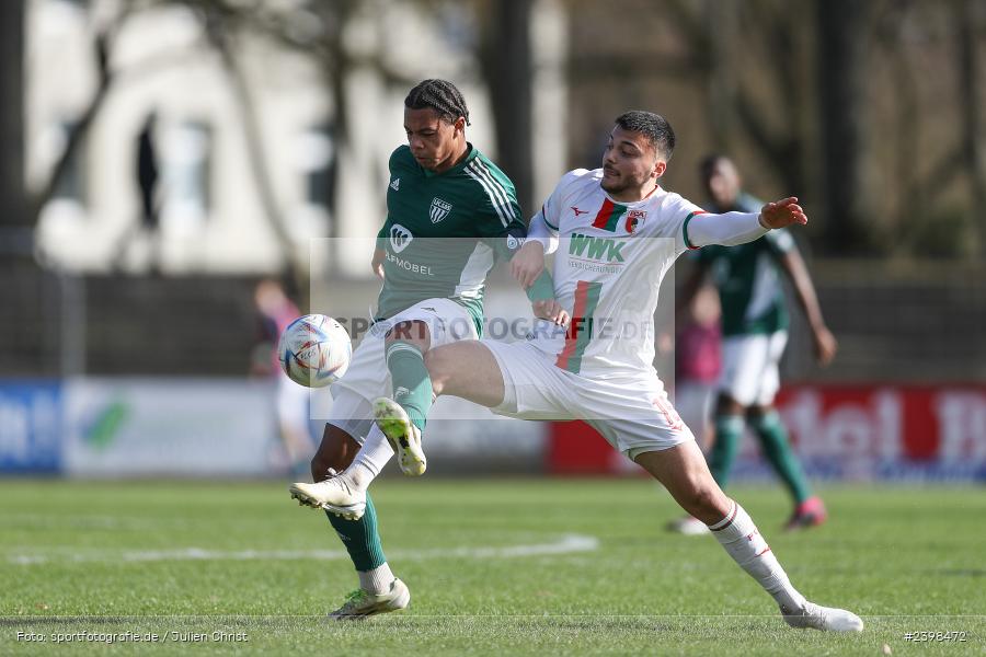 sport, action, Willy-Sachs-Stadion, Schweinfurt, Regionalliga Bayern, März 2024, Fussball, FCS, FCA, FC Augsburg II, BFV, 25. Spieltag, 16.03.2024, 1. FC Schweinfurt 1905 - Bild-ID: 2398472