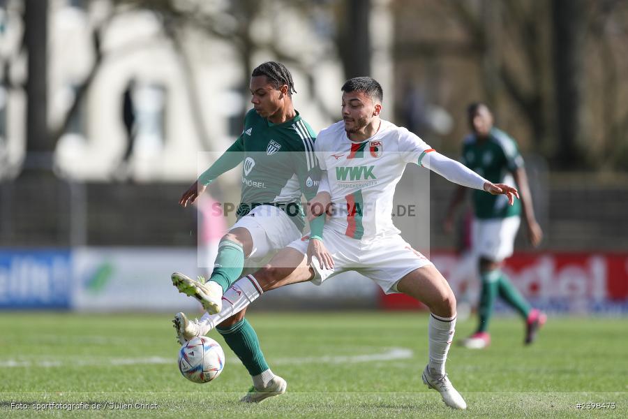 sport, action, Willy-Sachs-Stadion, Schweinfurt, Regionalliga Bayern, März 2024, Fussball, FCS, FCA, FC Augsburg II, BFV, 25. Spieltag, 16.03.2024, 1. FC Schweinfurt 1905 - Bild-ID: 2398473