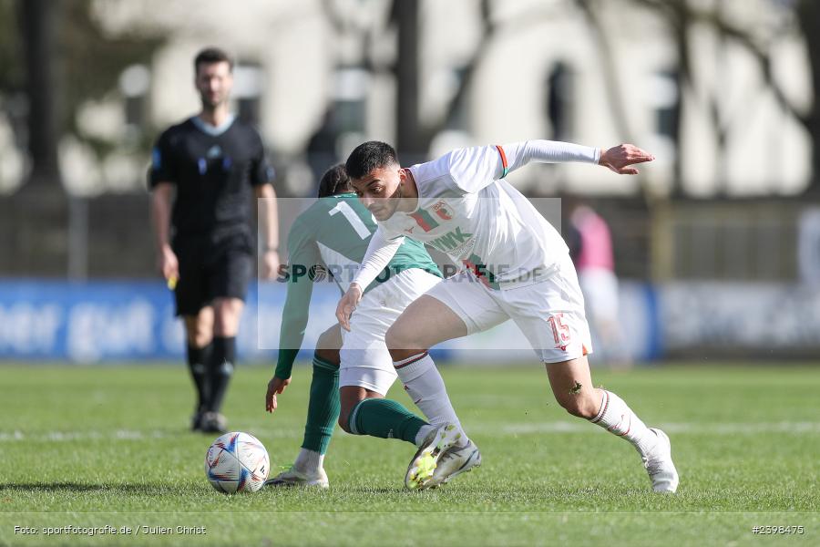 sport, action, Willy-Sachs-Stadion, Schweinfurt, Regionalliga Bayern, März 2024, Fussball, FCS, FCA, FC Augsburg II, BFV, 25. Spieltag, 16.03.2024, 1. FC Schweinfurt 1905 - Bild-ID: 2398475