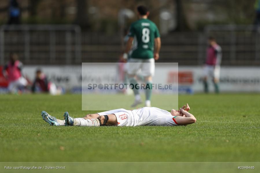 sport, action, Willy-Sachs-Stadion, Schweinfurt, Regionalliga Bayern, März 2024, Fussball, FCS, FCA, FC Augsburg II, BFV, 25. Spieltag, 16.03.2024, 1. FC Schweinfurt 1905 - Bild-ID: 2398485