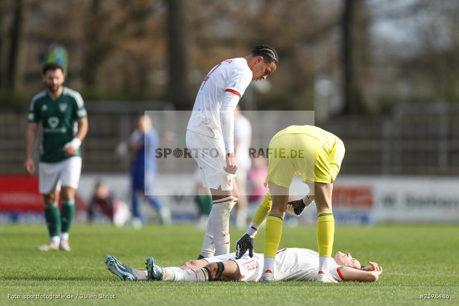 sport, action, Willy-Sachs-Stadion, Schweinfurt, Regionalliga Bayern, März 2024, Fussball, FCS, FCA, FC Augsburg II, BFV, 25. Spieltag, 16.03.2024, 1. FC Schweinfurt 1905 - Bild-ID: 2398486