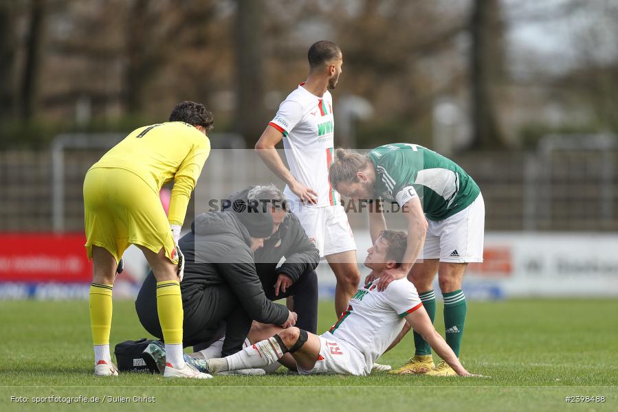 sport, action, Willy-Sachs-Stadion, Schweinfurt, Regionalliga Bayern, März 2024, Fussball, FCS, FCA, FC Augsburg II, BFV, 25. Spieltag, 16.03.2024, 1. FC Schweinfurt 1905 - Bild-ID: 2398488