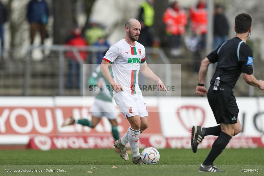 sport, action, Willy-Sachs-Stadion, Schweinfurt, Regionalliga Bayern, März 2024, Fussball, FCS, FCA, FC Augsburg II, BFV, 25. Spieltag, 16.03.2024, 1. FC Schweinfurt 1905 - Bild-ID: 2398498