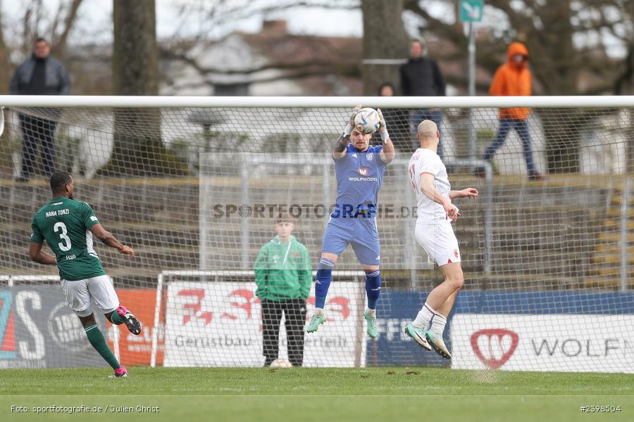 sport, action, Willy-Sachs-Stadion, Schweinfurt, Regionalliga Bayern, März 2024, Fussball, FCS, FCA, FC Augsburg II, BFV, 25. Spieltag, 16.03.2024, 1. FC Schweinfurt 1905 - Bild-ID: 2398504