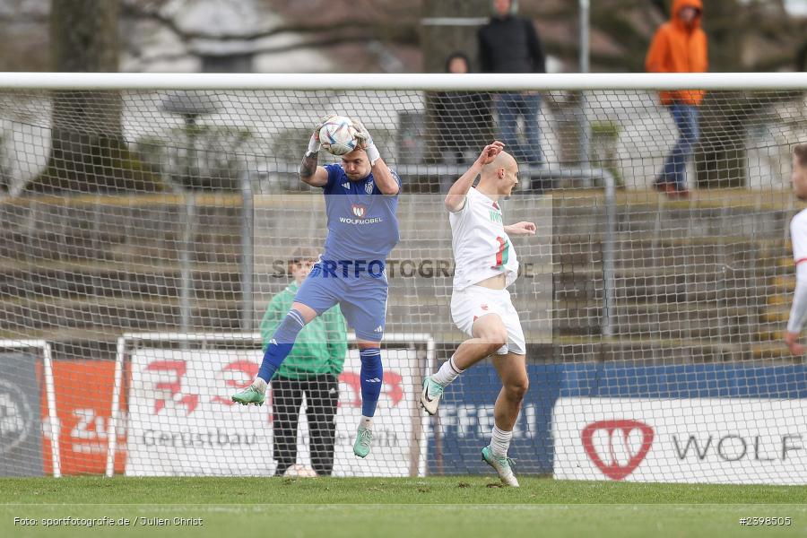 sport, action, Willy-Sachs-Stadion, Schweinfurt, Regionalliga Bayern, März 2024, Fussball, FCS, FCA, FC Augsburg II, BFV, 25. Spieltag, 16.03.2024, 1. FC Schweinfurt 1905 - Bild-ID: 2398505