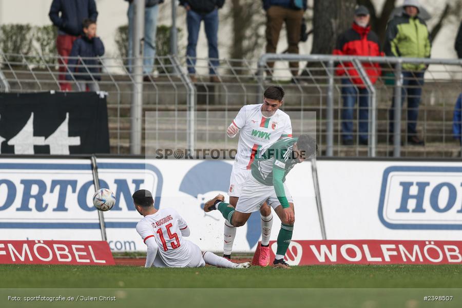 sport, action, Willy-Sachs-Stadion, Schweinfurt, Regionalliga Bayern, März 2024, Fussball, FCS, FCA, FC Augsburg II, BFV, 25. Spieltag, 16.03.2024, 1. FC Schweinfurt 1905 - Bild-ID: 2398507