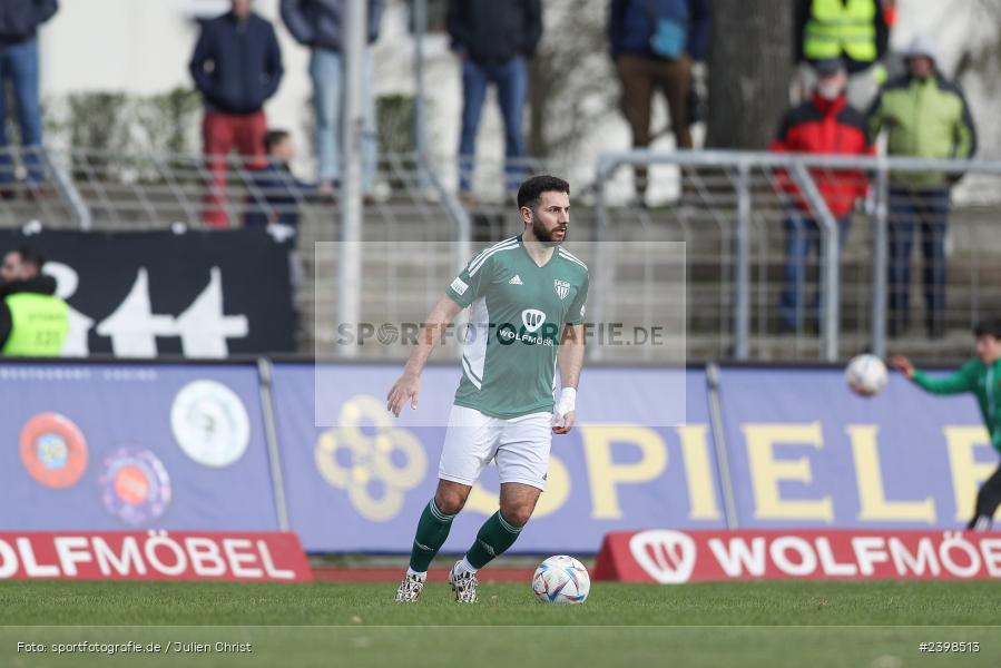 sport, action, Willy-Sachs-Stadion, Schweinfurt, Regionalliga Bayern, März 2024, Fussball, FCS, FCA, FC Augsburg II, BFV, 25. Spieltag, 16.03.2024, 1. FC Schweinfurt 1905 - Bild-ID: 2398513