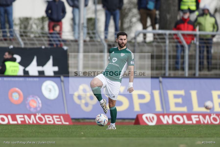 sport, action, Willy-Sachs-Stadion, Schweinfurt, Regionalliga Bayern, März 2024, Fussball, FCS, FCA, FC Augsburg II, BFV, 25. Spieltag, 16.03.2024, 1. FC Schweinfurt 1905 - Bild-ID: 2398514