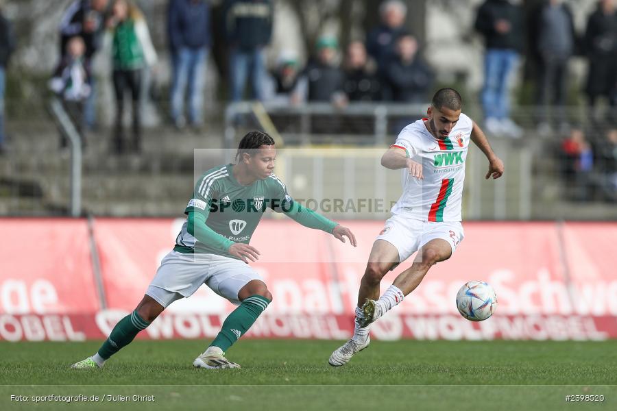 sport, action, Willy-Sachs-Stadion, Schweinfurt, Regionalliga Bayern, März 2024, Fussball, FCS, FCA, FC Augsburg II, BFV, 25. Spieltag, 16.03.2024, 1. FC Schweinfurt 1905 - Bild-ID: 2398520