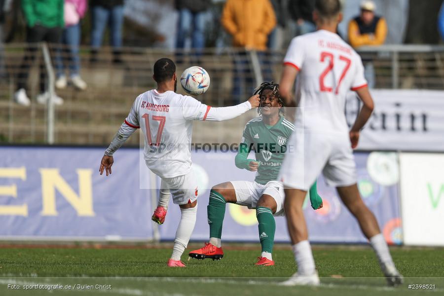 sport, action, Willy-Sachs-Stadion, Schweinfurt, Regionalliga Bayern, März 2024, Fussball, FCS, FCA, FC Augsburg II, BFV, 25. Spieltag, 16.03.2024, 1. FC Schweinfurt 1905 - Bild-ID: 2398521
