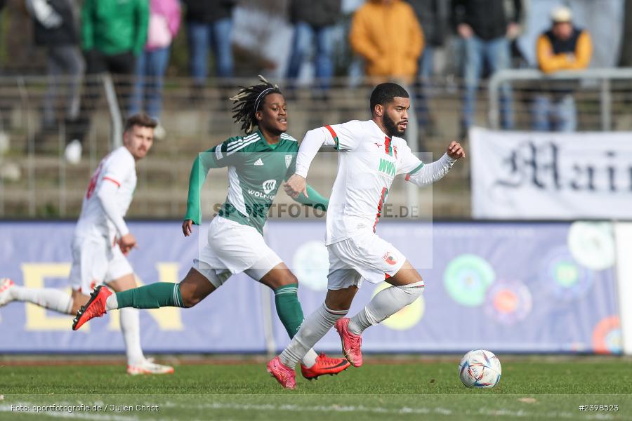 sport, action, Willy-Sachs-Stadion, Schweinfurt, Regionalliga Bayern, März 2024, Fussball, FCS, FCA, FC Augsburg II, BFV, 25. Spieltag, 16.03.2024, 1. FC Schweinfurt 1905 - Bild-ID: 2398523