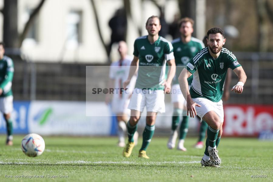 sport, action, Willy-Sachs-Stadion, Schweinfurt, Regionalliga Bayern, März 2024, Fussball, FCS, FCA, FC Augsburg II, BFV, 25. Spieltag, 16.03.2024, 1. FC Schweinfurt 1905 - Bild-ID: 2398531