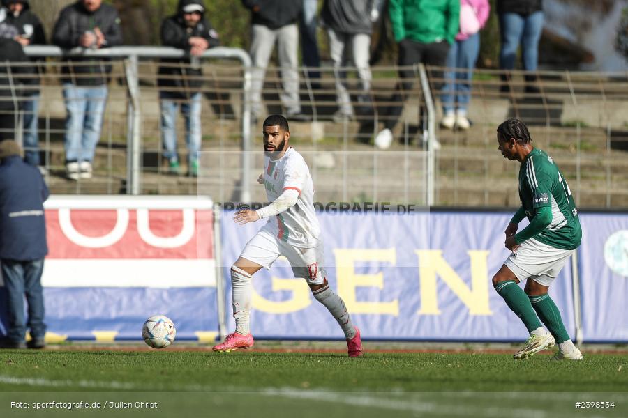 sport, action, Willy-Sachs-Stadion, Schweinfurt, Regionalliga Bayern, März 2024, Fussball, FCS, FCA, FC Augsburg II, BFV, 25. Spieltag, 16.03.2024, 1. FC Schweinfurt 1905 - Bild-ID: 2398534