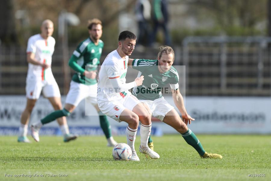 sport, action, Willy-Sachs-Stadion, Schweinfurt, Regionalliga Bayern, März 2024, Fussball, FCS, FCA, FC Augsburg II, BFV, 25. Spieltag, 16.03.2024, 1. FC Schweinfurt 1905 - Bild-ID: 2398535