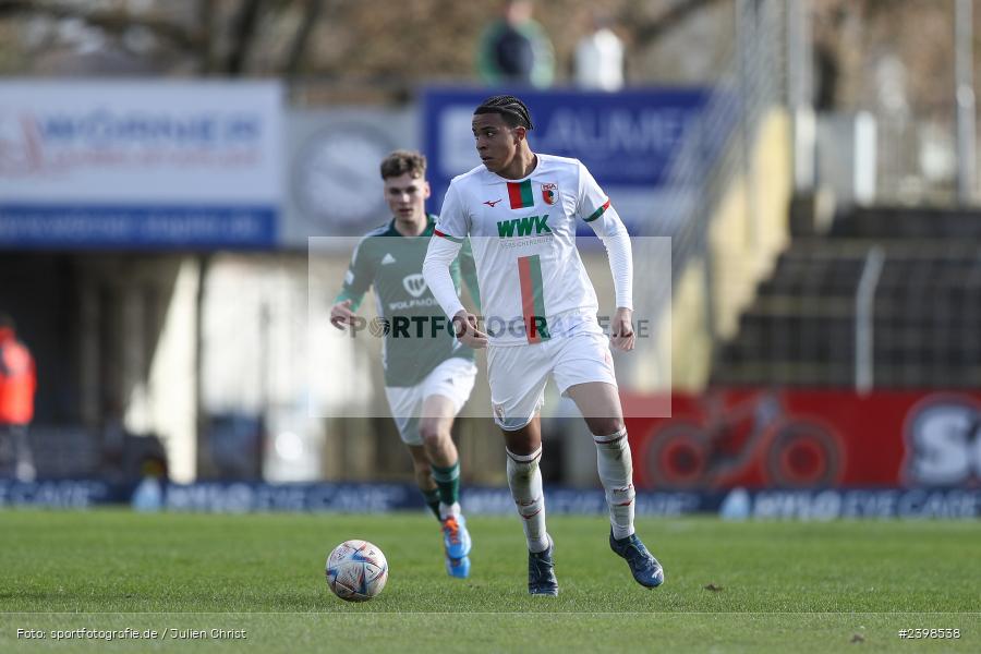 sport, action, Willy-Sachs-Stadion, Schweinfurt, Regionalliga Bayern, März 2024, Fussball, FCS, FCA, FC Augsburg II, BFV, 25. Spieltag, 16.03.2024, 1. FC Schweinfurt 1905 - Bild-ID: 2398538