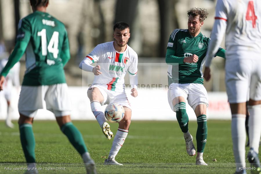 sport, action, Willy-Sachs-Stadion, Schweinfurt, Regionalliga Bayern, März 2024, Fussball, FCS, FCA, FC Augsburg II, BFV, 25. Spieltag, 16.03.2024, 1. FC Schweinfurt 1905 - Bild-ID: 2398540