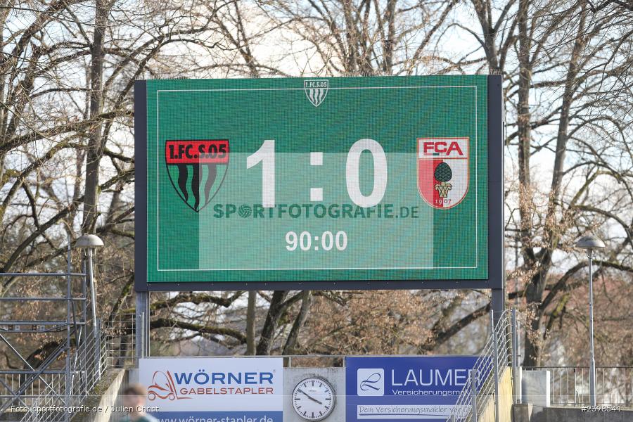 sport, action, Willy-Sachs-Stadion, Schweinfurt, Regionalliga Bayern, März 2024, Fussball, FCS, FCA, FC Augsburg II, BFV, 25. Spieltag, 16.03.2024, 1. FC Schweinfurt 1905 - Bild-ID: 2398541