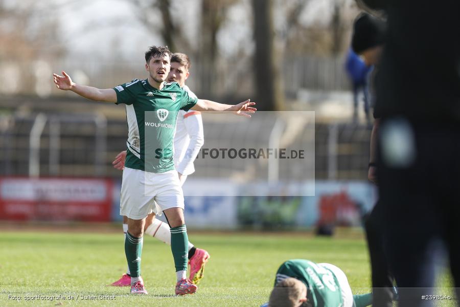 sport, action, Willy-Sachs-Stadion, Schweinfurt, Regionalliga Bayern, März 2024, Fussball, FCS, FCA, FC Augsburg II, BFV, 25. Spieltag, 16.03.2024, 1. FC Schweinfurt 1905 - Bild-ID: 2398546
