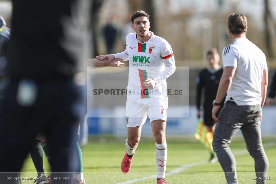 sport, action, Willy-Sachs-Stadion, Schweinfurt, Regionalliga Bayern, März 2024, Fussball, FCS, FCA, FC Augsburg II, BFV, 25. Spieltag, 16.03.2024, 1. FC Schweinfurt 1905 - Bild-ID: 2398548
