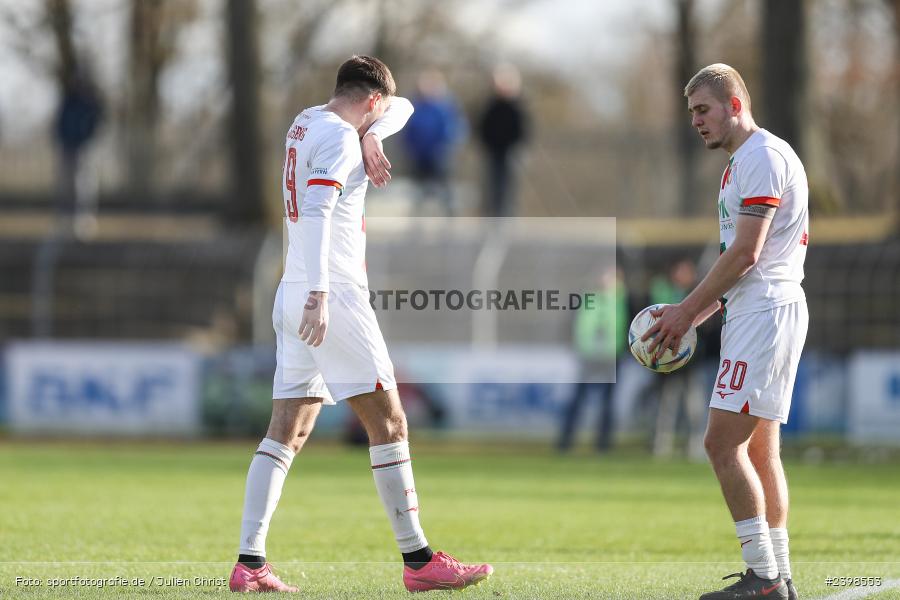 sport, action, Willy-Sachs-Stadion, Schweinfurt, Regionalliga Bayern, März 2024, Fussball, FCS, FCA, FC Augsburg II, BFV, 25. Spieltag, 16.03.2024, 1. FC Schweinfurt 1905 - Bild-ID: 2398553