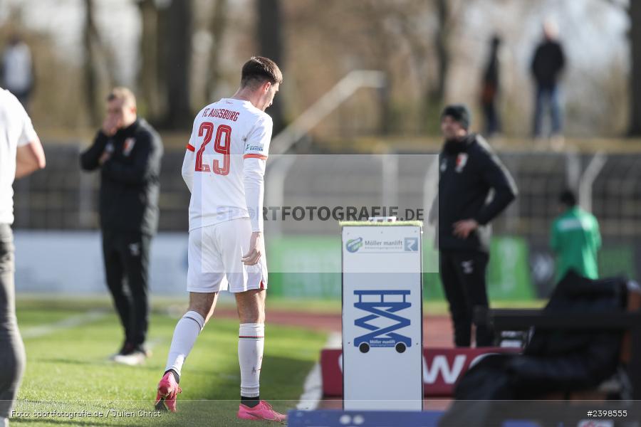 sport, action, Willy-Sachs-Stadion, Schweinfurt, Regionalliga Bayern, März 2024, Fussball, FCS, FCA, FC Augsburg II, BFV, 25. Spieltag, 16.03.2024, 1. FC Schweinfurt 1905 - Bild-ID: 2398555