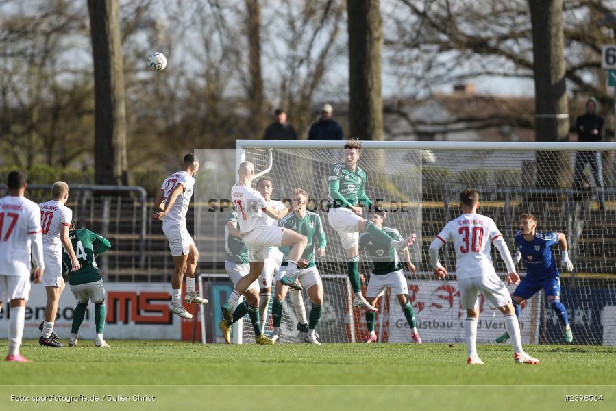 sport, action, Willy-Sachs-Stadion, Schweinfurt, Regionalliga Bayern, März 2024, Fussball, FCS, FCA, FC Augsburg II, BFV, 25. Spieltag, 16.03.2024, 1. FC Schweinfurt 1905 - Bild-ID: 2398564