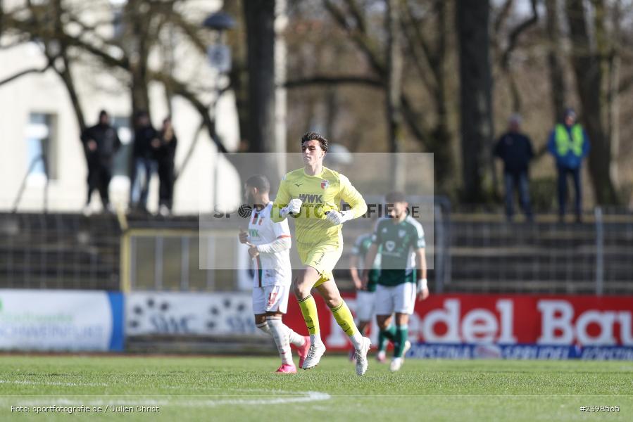 sport, action, Willy-Sachs-Stadion, Schweinfurt, Regionalliga Bayern, März 2024, Fussball, FCS, FCA, FC Augsburg II, BFV, 25. Spieltag, 16.03.2024, 1. FC Schweinfurt 1905 - Bild-ID: 2398565