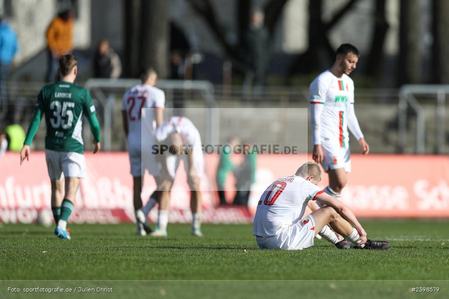 sport, action, Willy-Sachs-Stadion, Schweinfurt, Regionalliga Bayern, März 2024, Fussball, FCS, FCA, FC Augsburg II, BFV, 25. Spieltag, 16.03.2024, 1. FC Schweinfurt 1905 - Bild-ID: 2398579