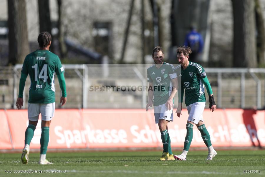 sport, action, Willy-Sachs-Stadion, Schweinfurt, Regionalliga Bayern, März 2024, Fussball, FCS, FCA, FC Augsburg II, BFV, 25. Spieltag, 16.03.2024, 1. FC Schweinfurt 1905 - Bild-ID: 2398581