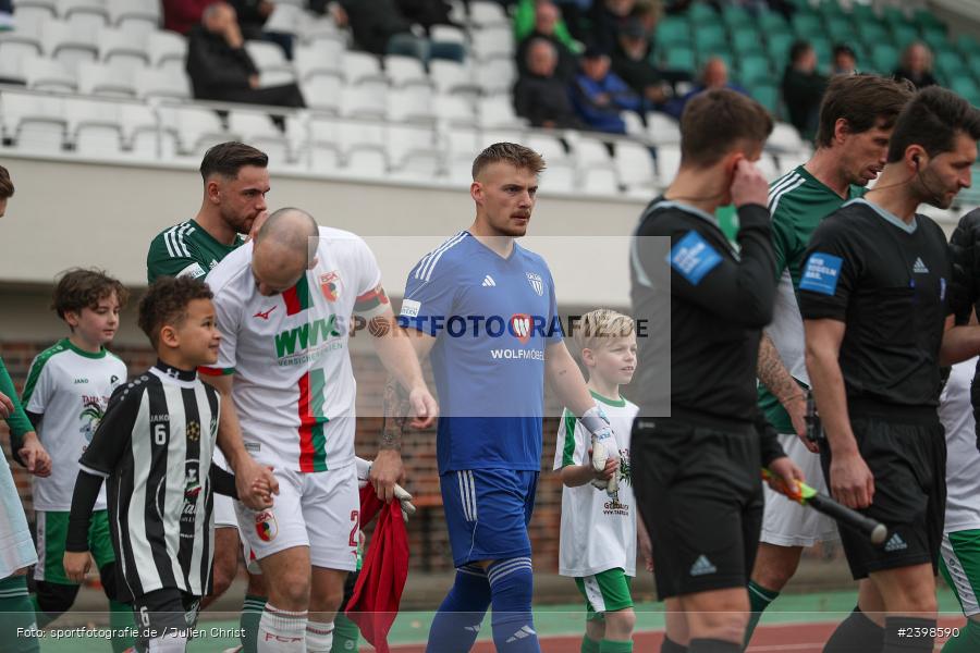 sport, action, Willy-Sachs-Stadion, Schweinfurt, Regionalliga Bayern, März 2024, Fussball, FCS, FCA, FC Augsburg II, BFV, 25. Spieltag, 16.03.2024, 1. FC Schweinfurt 1905 - Bild-ID: 2398590