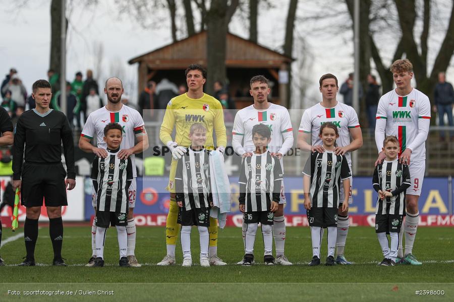 sport, action, Willy-Sachs-Stadion, Schweinfurt, Regionalliga Bayern, März 2024, Fussball, FCS, FCA, FC Augsburg II, BFV, 25. Spieltag, 16.03.2024, 1. FC Schweinfurt 1905 - Bild-ID: 2398600