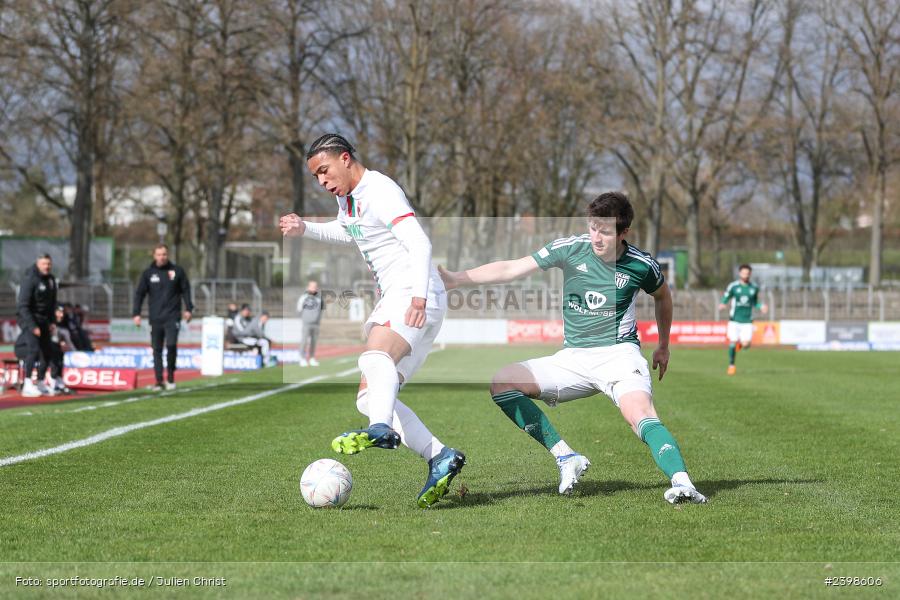 sport, action, Willy-Sachs-Stadion, Schweinfurt, Regionalliga Bayern, März 2024, Fussball, FCS, FCA, FC Augsburg II, BFV, 25. Spieltag, 16.03.2024, 1. FC Schweinfurt 1905 - Bild-ID: 2398606