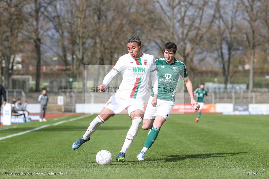 sport, action, Willy-Sachs-Stadion, Schweinfurt, Regionalliga Bayern, März 2024, Fussball, FCS, FCA, FC Augsburg II, BFV, 25. Spieltag, 16.03.2024, 1. FC Schweinfurt 1905 - Bild-ID: 2398607