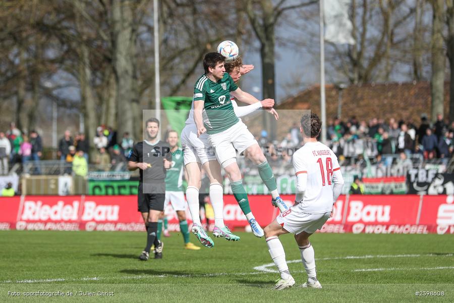 sport, action, Willy-Sachs-Stadion, Schweinfurt, Regionalliga Bayern, März 2024, Fussball, FCS, FCA, FC Augsburg II, BFV, 25. Spieltag, 16.03.2024, 1. FC Schweinfurt 1905 - Bild-ID: 2398608