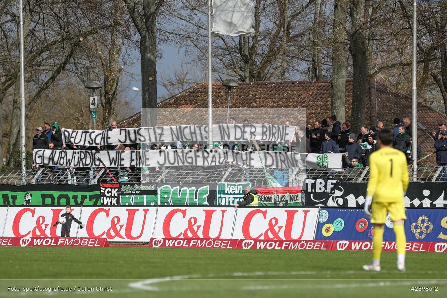 sport, action, Willy-Sachs-Stadion, Schweinfurt, Regionalliga Bayern, März 2024, Fussball, FCS, FCA, FC Augsburg II, BFV, 25. Spieltag, 16.03.2024, 1. FC Schweinfurt 1905 - Bild-ID: 2398612