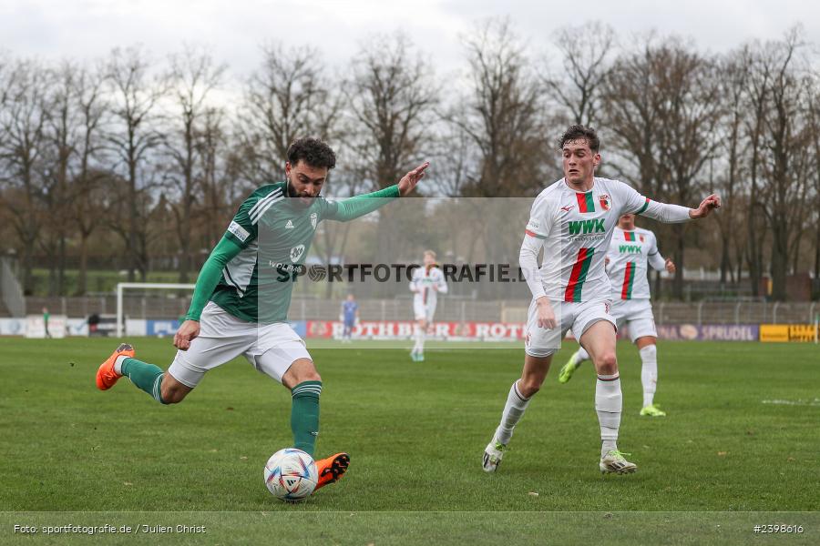 sport, action, Willy-Sachs-Stadion, Schweinfurt, Regionalliga Bayern, März 2024, Fussball, FCS, FCA, FC Augsburg II, BFV, 25. Spieltag, 16.03.2024, 1. FC Schweinfurt 1905 - Bild-ID: 2398616