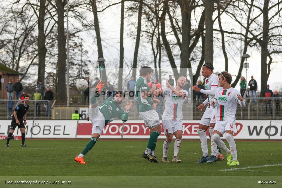 sport, action, Willy-Sachs-Stadion, Schweinfurt, Regionalliga Bayern, März 2024, Fussball, FCS, FCA, FC Augsburg II, BFV, 25. Spieltag, 16.03.2024, 1. FC Schweinfurt 1905 - Bild-ID: 2398626