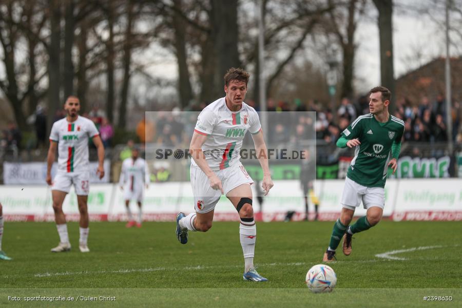 sport, action, Willy-Sachs-Stadion, Schweinfurt, Regionalliga Bayern, März 2024, Fussball, FCS, FCA, FC Augsburg II, BFV, 25. Spieltag, 16.03.2024, 1. FC Schweinfurt 1905 - Bild-ID: 2398630