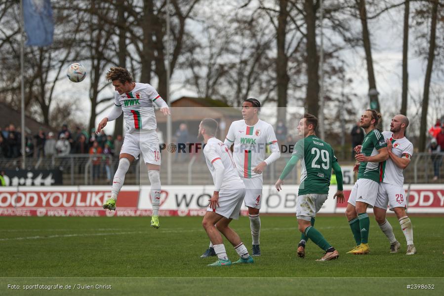 sport, action, Willy-Sachs-Stadion, Schweinfurt, Regionalliga Bayern, März 2024, Fussball, FCS, FCA, FC Augsburg II, BFV, 25. Spieltag, 16.03.2024, 1. FC Schweinfurt 1905 - Bild-ID: 2398632