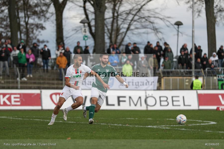 sport, action, Willy-Sachs-Stadion, Schweinfurt, Regionalliga Bayern, März 2024, Fussball, FCS, FCA, FC Augsburg II, BFV, 25. Spieltag, 16.03.2024, 1. FC Schweinfurt 1905 - Bild-ID: 2398635