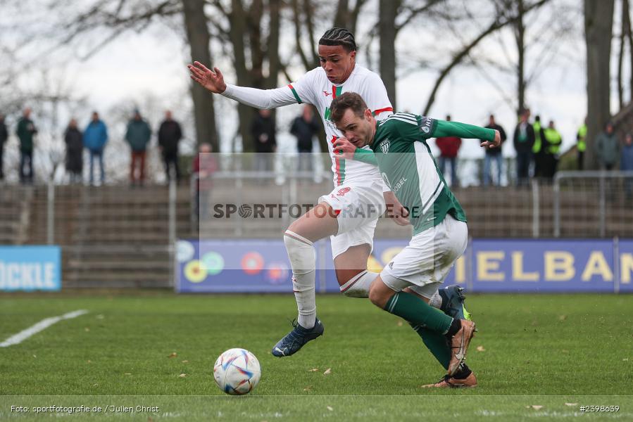 sport, action, Willy-Sachs-Stadion, Schweinfurt, Regionalliga Bayern, März 2024, Fussball, FCS, FCA, FC Augsburg II, BFV, 25. Spieltag, 16.03.2024, 1. FC Schweinfurt 1905 - Bild-ID: 2398639
