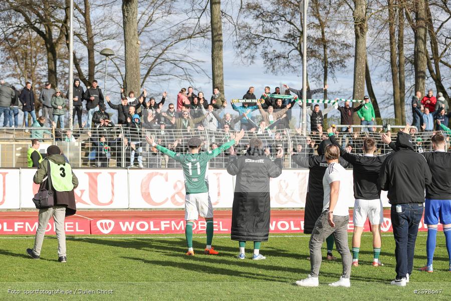 sport, action, Willy-Sachs-Stadion, Schweinfurt, Regionalliga Bayern, März 2024, Fussball, FCS, FCA, FC Augsburg II, BFV, 25. Spieltag, 16.03.2024, 1. FC Schweinfurt 1905 - Bild-ID: 2398647
