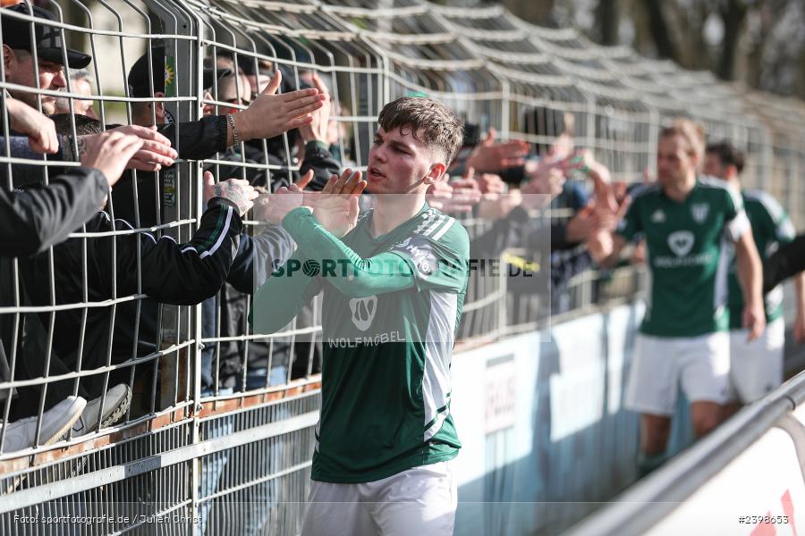 sport, action, Willy-Sachs-Stadion, Schweinfurt, Regionalliga Bayern, März 2024, Fussball, FCS, FCA, FC Augsburg II, BFV, 25. Spieltag, 16.03.2024, 1. FC Schweinfurt 1905 - Bild-ID: 2398653