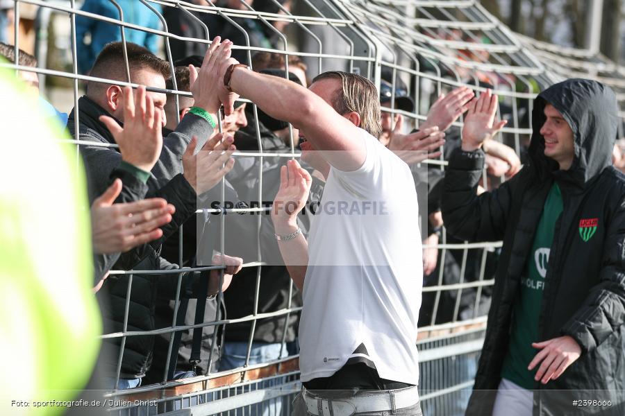 sport, action, Willy-Sachs-Stadion, Schweinfurt, Regionalliga Bayern, März 2024, Fussball, FCS, FCA, FC Augsburg II, BFV, 25. Spieltag, 16.03.2024, 1. FC Schweinfurt 1905 - Bild-ID: 2398666