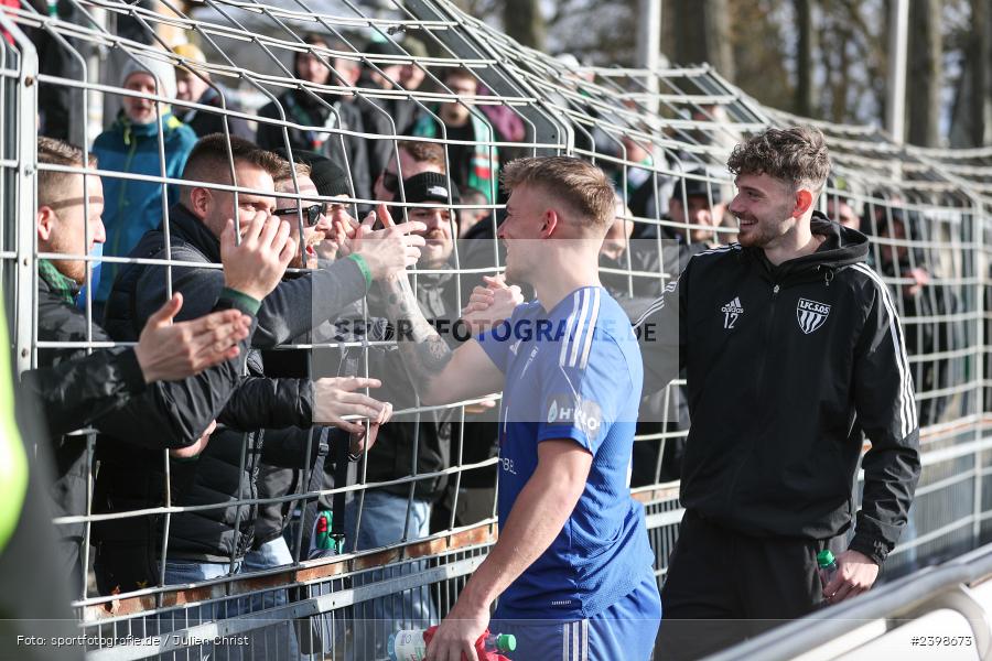 sport, action, Willy-Sachs-Stadion, Schweinfurt, Regionalliga Bayern, März 2024, Fussball, FCS, FCA, FC Augsburg II, BFV, 25. Spieltag, 16.03.2024, 1. FC Schweinfurt 1905 - Bild-ID: 2398673